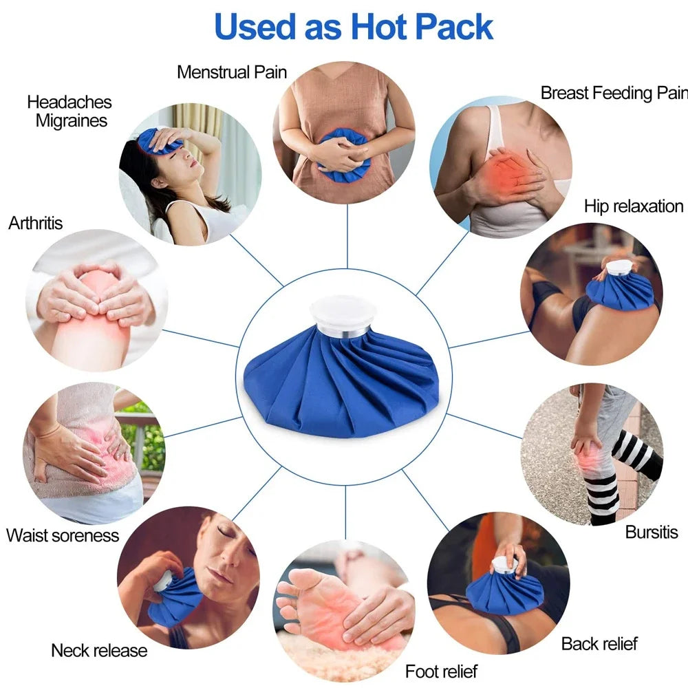 1Pcs Ice Bag Reusable Fixing Band Bandage Medical Cold Pack Hot Water Bag Injuries Pain Relief Ice Pack Wrap Protector