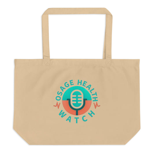 Large organic tote bag